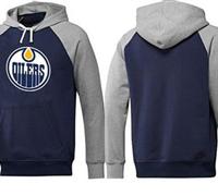 Edmonton Oilers Pullover Hoodie Dark Blue & Grey