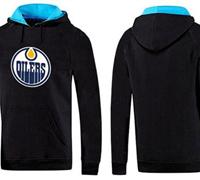 Edmonton Oilers Pullover Hoodie Black & Blue