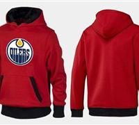 Edmonton Oilers Pullover Hoodie Red & Black