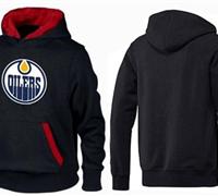 Edmonton Oilers Pullover Hoodie Black & Red