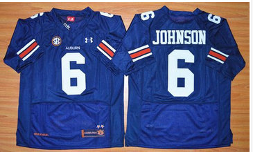 Auburn Tigers #6 Jeremy Johnson Blue Stitched NCAA Jersey