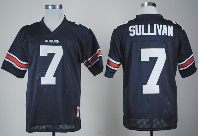 Auburn Tigers #7 Sullivan Blue Embroidered NCAA Jersey