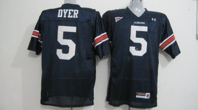 tigers #5 michael dyer blue embroidered ncaa jersey