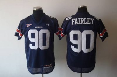 tigers #90 fairley blue embroidered ncaa jersey