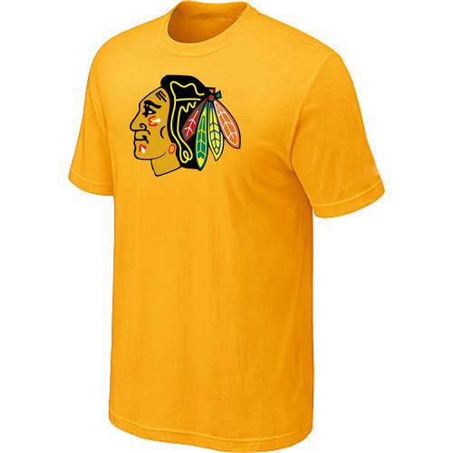 NHL Chicago Blackhawks Big & Tall Logo Yellow T-Shirt