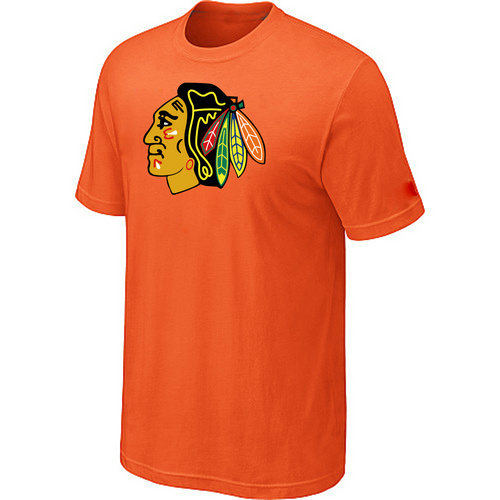 NHL Chicago Blackhawks Big & Tall Logo Orange T-Shirt