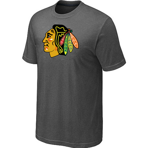 NHL Chicago Blackhawks Big & Tall Logo D.Grey T-Shirt