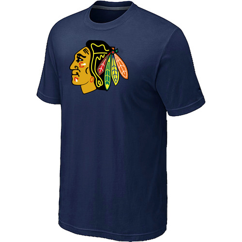 NHL Chicago Blackhawks Big & Tall Logo D.Blue T-Shirt