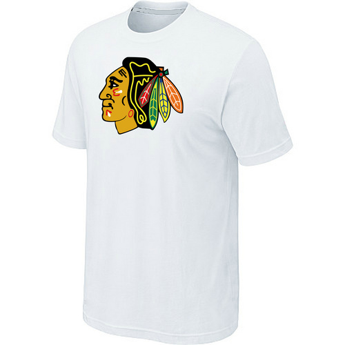 NHL Chicago Blackhawks Big & Tall Logo White T-Shirt