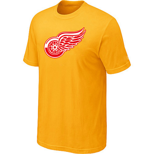 NHL Detroit Red Wings Big & Tall Logo Yellow T-Shirt