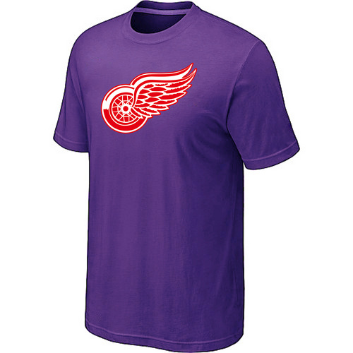 NHL Detroit Red Wings Big & Tall Logo Purple T-Shirt