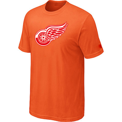 NHL Detroit Red Wings Big & Tall Logo Orange T-Shirt