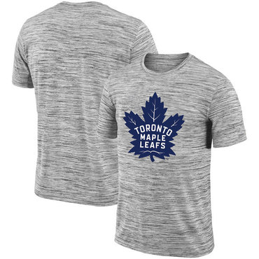 Toronto Maple Leafs 2018 Heathered Black Sideline Legend Velocity Travel Performance T-Shirt