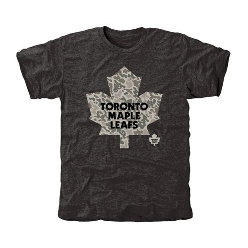 Men's Toronto Maple Leafs Black Rink Warrior T-Shirt