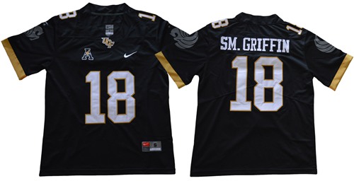 Knights #18 Shaquem Griffin Black Limited Stitched NCAA Jersey