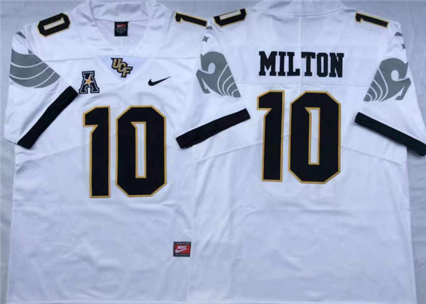 UCF Knights 10 Mckenzie Milton White College Football Jersey