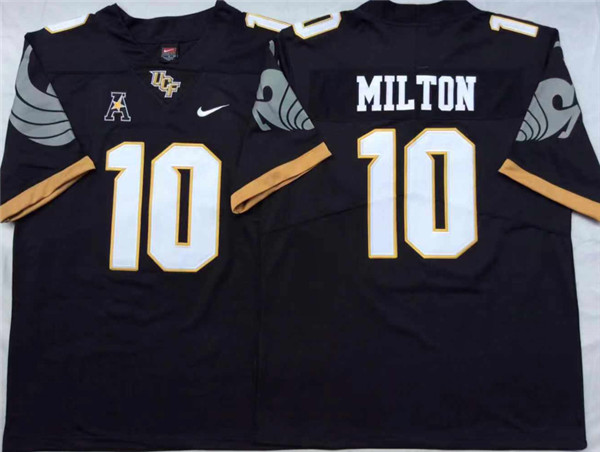 UCF Knights 10 Mckenzie Milton Black College Football Jersey