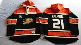 Anaheim Ducks #21 Kyle Palmieri Black Sawyer Hooded Sweatshirt Stitched NHL Jersey