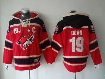 Phoenix Coyotes #19 Shane Doan Red Sawyer Hooded Sweatshirt Stitched NHL Jersey