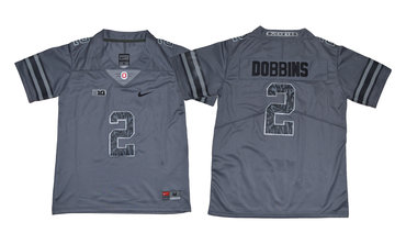 Youth Ohio State Buckeyes 2 J.K. Dobbins Dark Gray Youth College Football Jersey