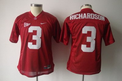 youth ncaa alabama crimson #3 trent richardson red jerseys