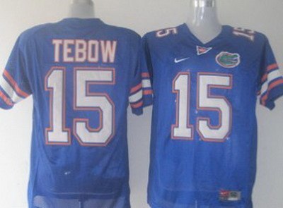 ncaa florida gators #15 tebow blue[kids]