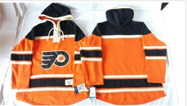 Flyers Blank Orange Sawyer Hooded Sweatshirt Stitched NHL Jersey