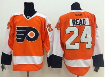 Flyers #24 Matt Read Orange Stitched NHL Jersey