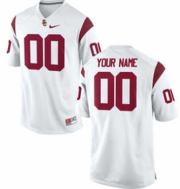 USC Trojans Custom Stitched jerseys White Color