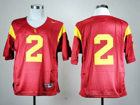 NEW usc trojans robert woods 2 red college football jerseys