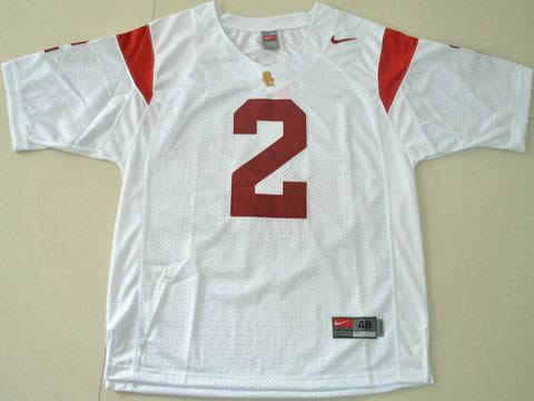 NEW usc trojans robert woods 2 white college jerseys