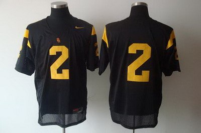 trojans #2 taylor mays black embroidered ncaa jersey