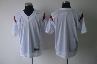 ncaa usc trojans blank white jersey