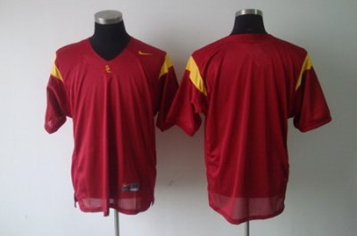 ncaa usc trojans blank red jersey