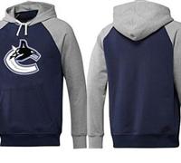 Vancouver Canucks Pullover Hoodie Dark Blue & Grey