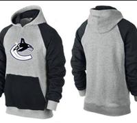 Vancouver Canucks Pullover Hoodie Grey & Black