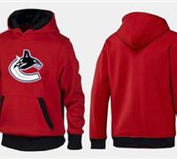 Vancouver Canucks Pullover Hoodie Red & Black