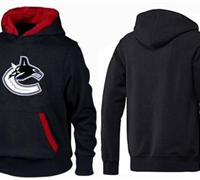 Vancouver Canucks Pullover Hoodie Black & Red