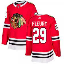 Men's Blackhawks #29 Marc-Andre Fleury Red Jersey