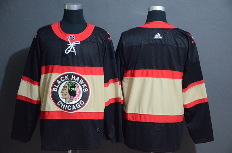 Blackhawks Blank Premier Black New Third Adidas Jersey