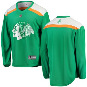 Blackhawks Green 2019 St. Patrick's Day Adidas Jersey