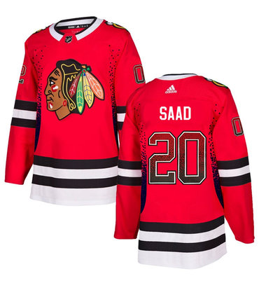 Blackhawks 20 Brandon Saad Red Drift Fashion Adidas Jersey