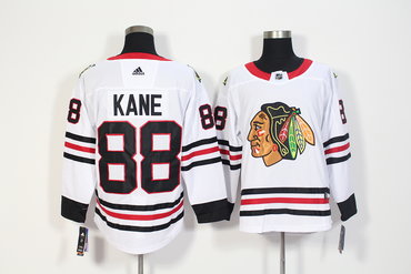 Blackhawks 88 Patrick Kane White Adidas Jersey