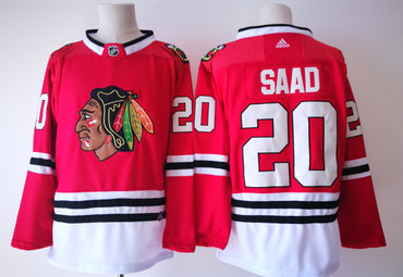 Blackhawks 20 Brandon Saad Red Adidas Jersey