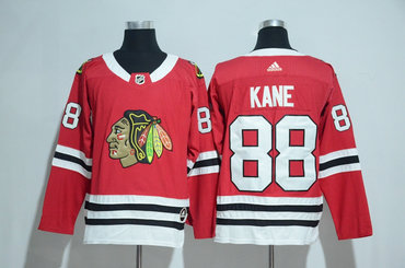 Blackhawks 88 Patrick Kane Red With C Patch Adidas Jersey