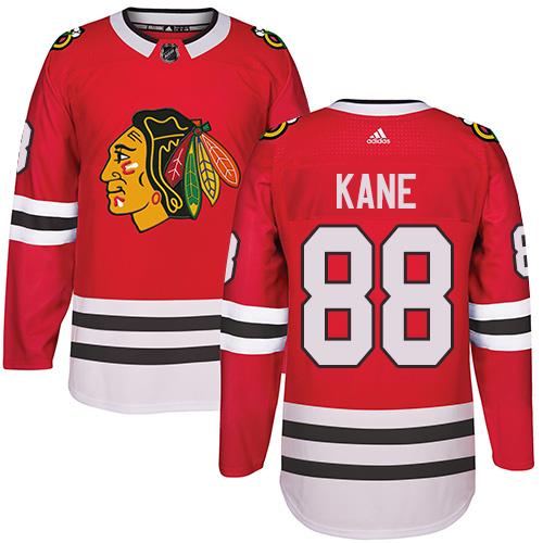 Adidas Blackhawks #88 Patrick Kane Red Home Authentic Stitched NHL Jersey