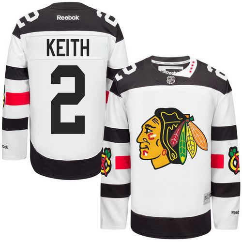 Blackhawks #2 Duncan Keith White 2016 Stadium Series Stitched NHL Jersey