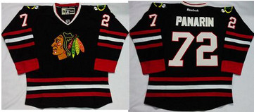 Chicago Blackhawks #72 Artemi Panarin Black Stitched NHL Jersey