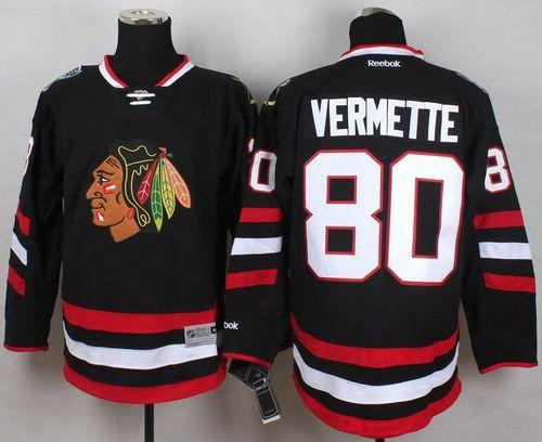 Chicago Blackhawks #80 Antoine Vermette Black 2014 Stadium Series Stitched NHL Jersey