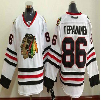 Chicago Blackhawks #86 Teuvo Teravainen White Stitched NHL Jersey